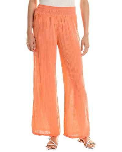 Michael Stars Susie High-rise Wide Leg Pant - Orange