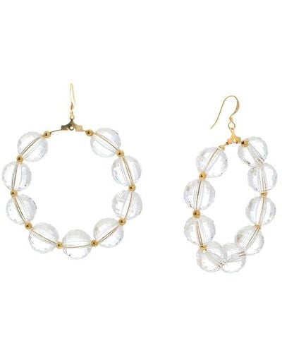 Kenneth Jay Lane Plated Hoops - Metallic