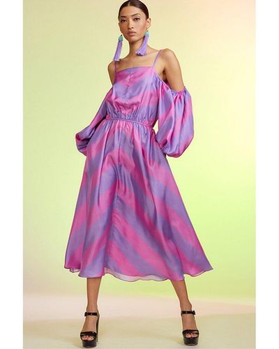 Cynthia Rowley Tate Silk Dress - Pink
