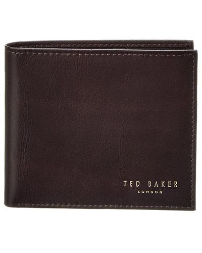 Ted Baker Fhils Leather Bifold Wallet - Purple