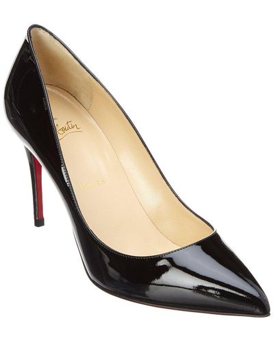 Christian Louboutin Pigalle 85 Patent-leather Courts - Brown