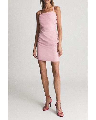 Reiss Ariela Strappy Mini Dress - Pink