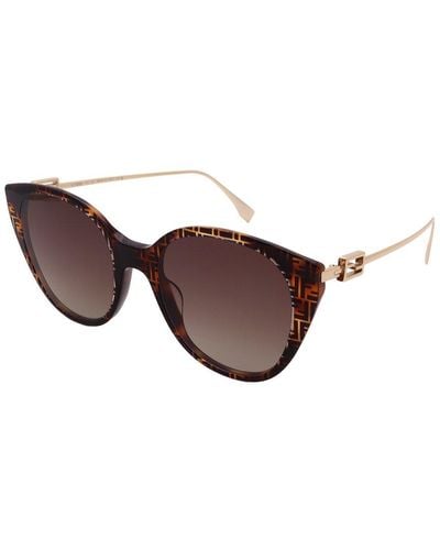 Fendi 40047i 54mm Polarized Sunglasses - Brown