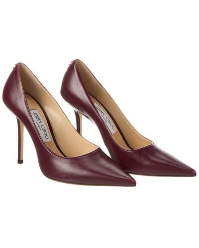 Jimmy Choo Love 100 Leather Pump (Authentic Pre-Owned) - Brown