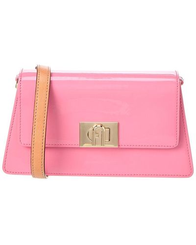 Furla Zoe Mini Leather Shoulder Bag - Pink
