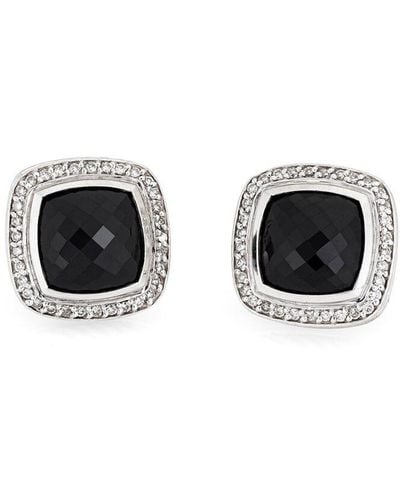 David Yurman Albion 0.47 Ct. Tw. Diamond & Onyx Earrings (Authentic Pre-Owned) - Black