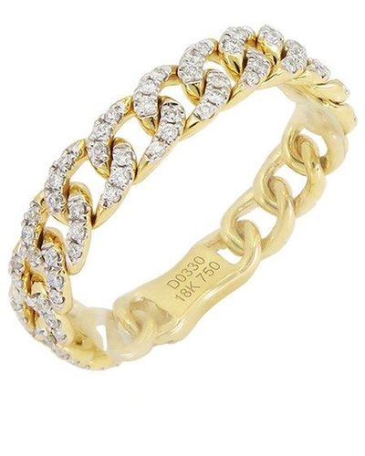 Sabrina Designs 18K 0.35 Ct. Tw. Diamond Link Ring - Metallic