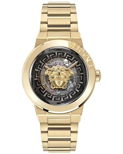 Versace Medusa Infinite Skeleton Watch - Metallic