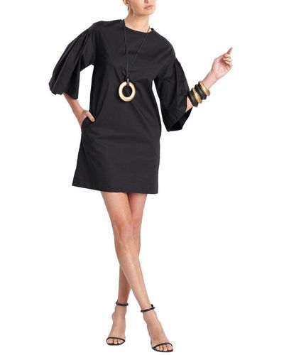 Natori Poplin Mini Dress - Black