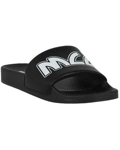 McQ Logo Pool Slide - Black