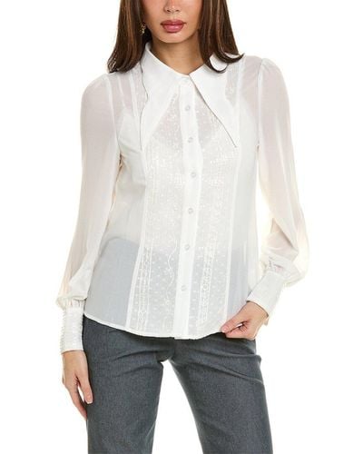 Gracia Sheer Shirt - White