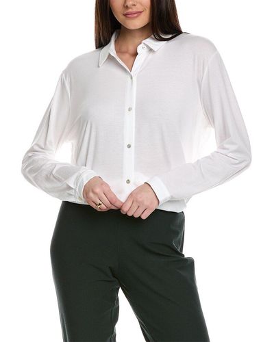 Eileen Fisher Classic Collar Shirt - White