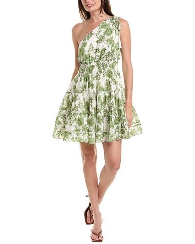 Taylor One-Shoulder Mini Dress - Green
