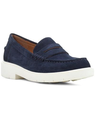 Geox Spherica Leather Moccasin - Blue
