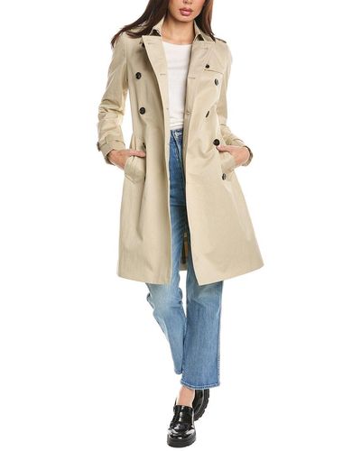 Burberry Mid-length Trench Coat - Natural