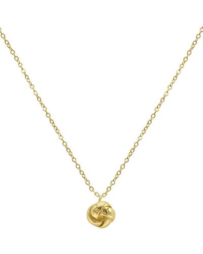 Adornia 14k Plated Knot Pendant Necklace - Metallic