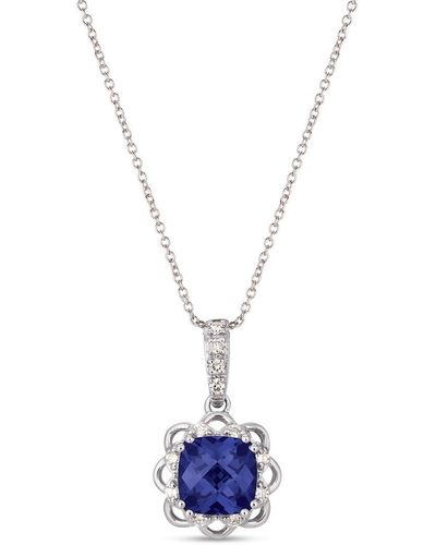 Le Vian 14k 1.47 Ct. Tw. Diamond & Tanzanite Pendant Necklace - Blue