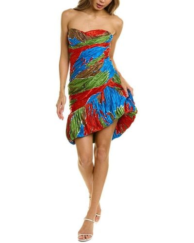 Tory Burch Silk Mini Party Dress - Multicolor