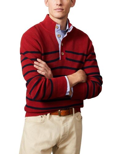 J.McLaughlin J. Mclaughlin Solid Bastian Sweater - Red
