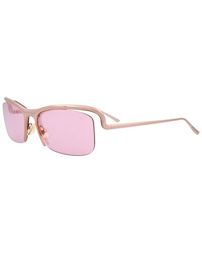 Bottega Veneta Unisex 63mm Sunglasses - Pink