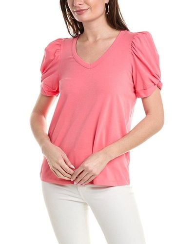 tyler boe Kris Puff Sleeve T-shirt - Pink