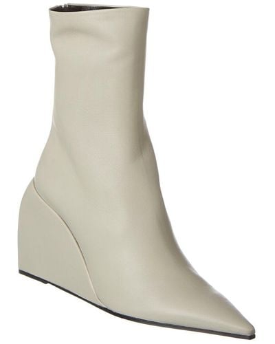 Off-White c/o Virgil Abloh Dolls Leather Wedge Boot - White