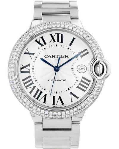Cartier Ballon Bleu Diamond Watch Circa 2010S (Authentic Pre-Owned) - Grey