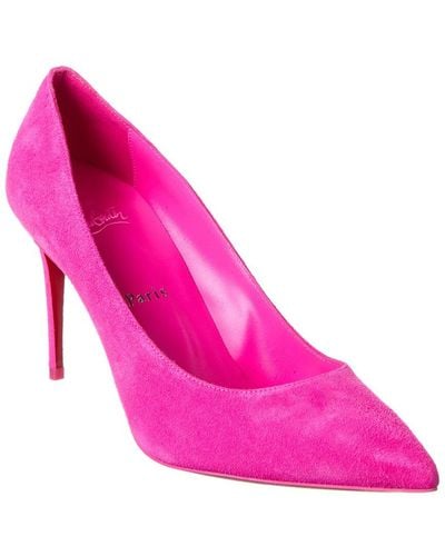 Christian Louboutin Kate 85 Suede Pump - Pink
