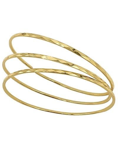 Adornia 14k Plated Bangle Bracelet - Metallic