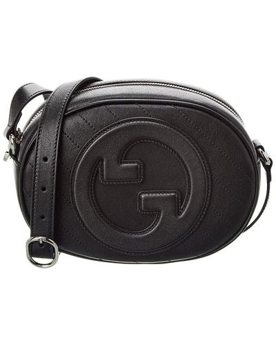 Gucci Blondie Mini Leather Shoulder Bag - Black