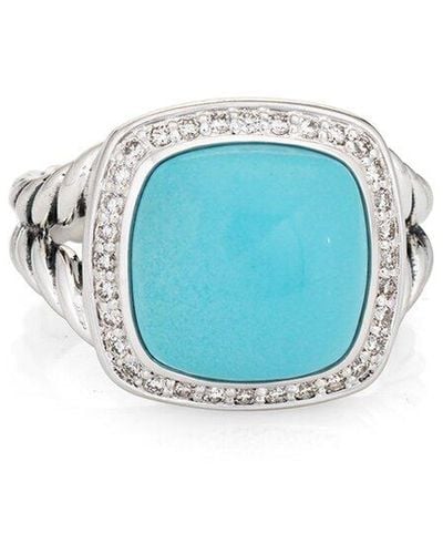 David Yurman Albion 0.22 Ct. Tw. Diamond & Ring (Authentic Pre-Owned) - Blue