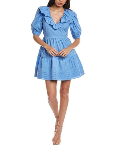 Saylor Zerina A-line Dress - Blue