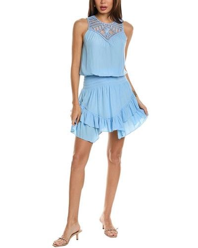 Ramy Brook Faye Mini Dress - Blue