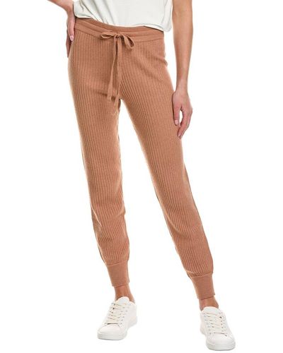 Spiritual Gangster Luxe Essential Rib Wool-Blend Jogger Pant - White