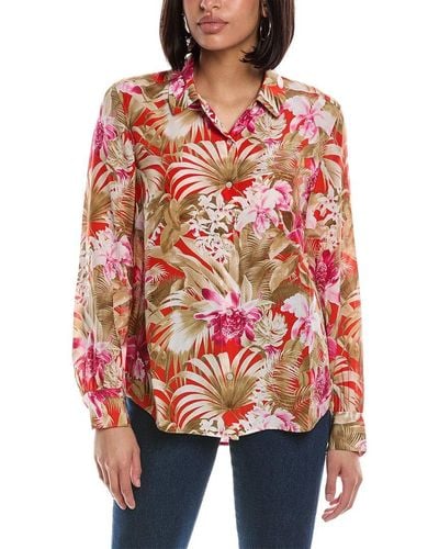 Tommy Bahama Paradise Perfect Silk Shirt - Red