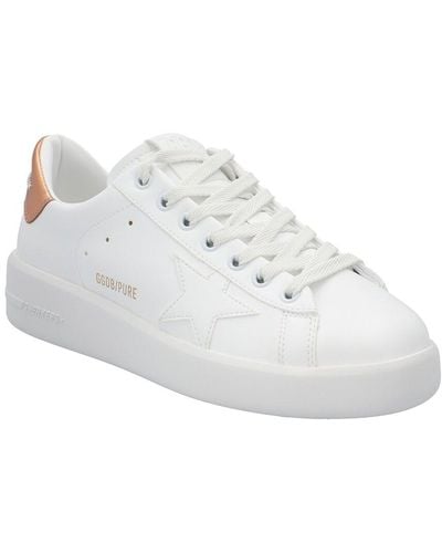 Golden Goose Pure Star Leather Sneaker Leather Sneaker - White