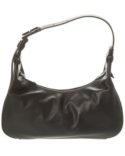 Furla Flow Small Leather Shoulder Bag - Black