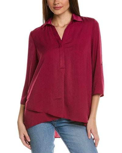 Renuar High-low Blouse - Red