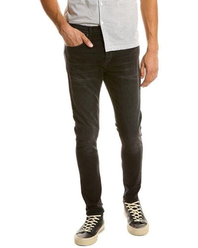 Rag & Bone Fit 1 - Ashland Skinny Fit Worn Black Authentic Stretch Jean