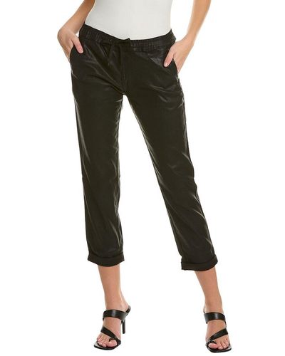 Hudson Jeans Tracker Linen-blend Lounge Pant - Black
