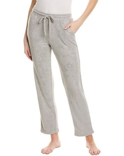 N Natori Women's Terry Lounge Pant, Heather Grey, Small 