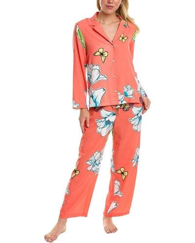 Natori 2pc Wild Poppy Pajama Set - Red