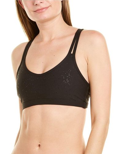 Beyond Yoga Double Back Alloy Speckle Bra - Black