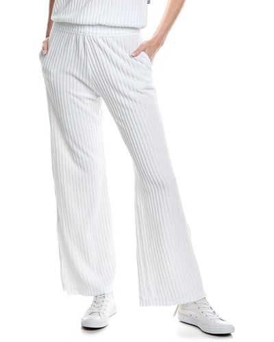 Sol Angeles Riviera Terry Slit Pant - White