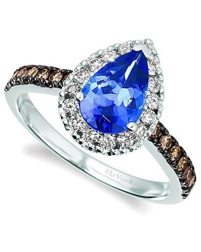 Le Vian 14k Vanilla Gold® 1.70 Ct. Tw. Diamond & Tanzanite Ring - Blue