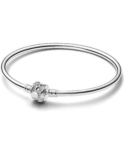 PANDORA Moments Bangle Bracelet - Metallic