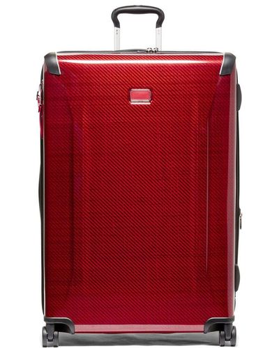 Tumi Tegra Lite Extended Trip Expandable Leather-trim Packing Case - Red