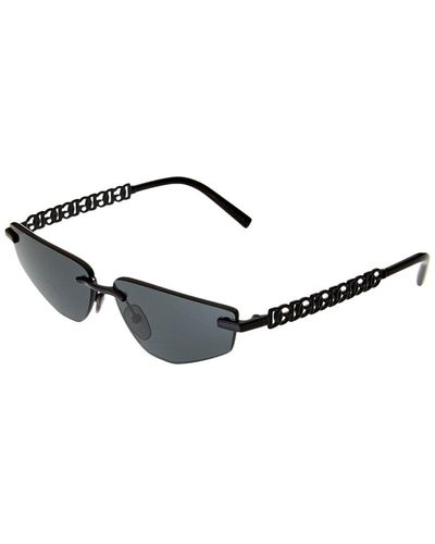 Dolce & Gabbana Unisex Dg2301 58mm Sunglasses - Metallic