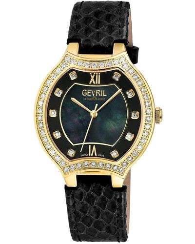 Gevril Lugano Diamond Watch - Metallic