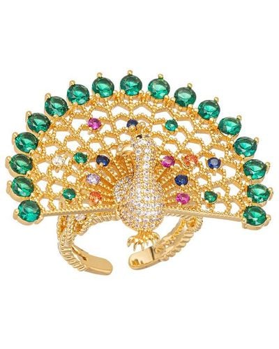 Eye Candy LA The Luxe Collection Cz Peacock Ring - Metallic